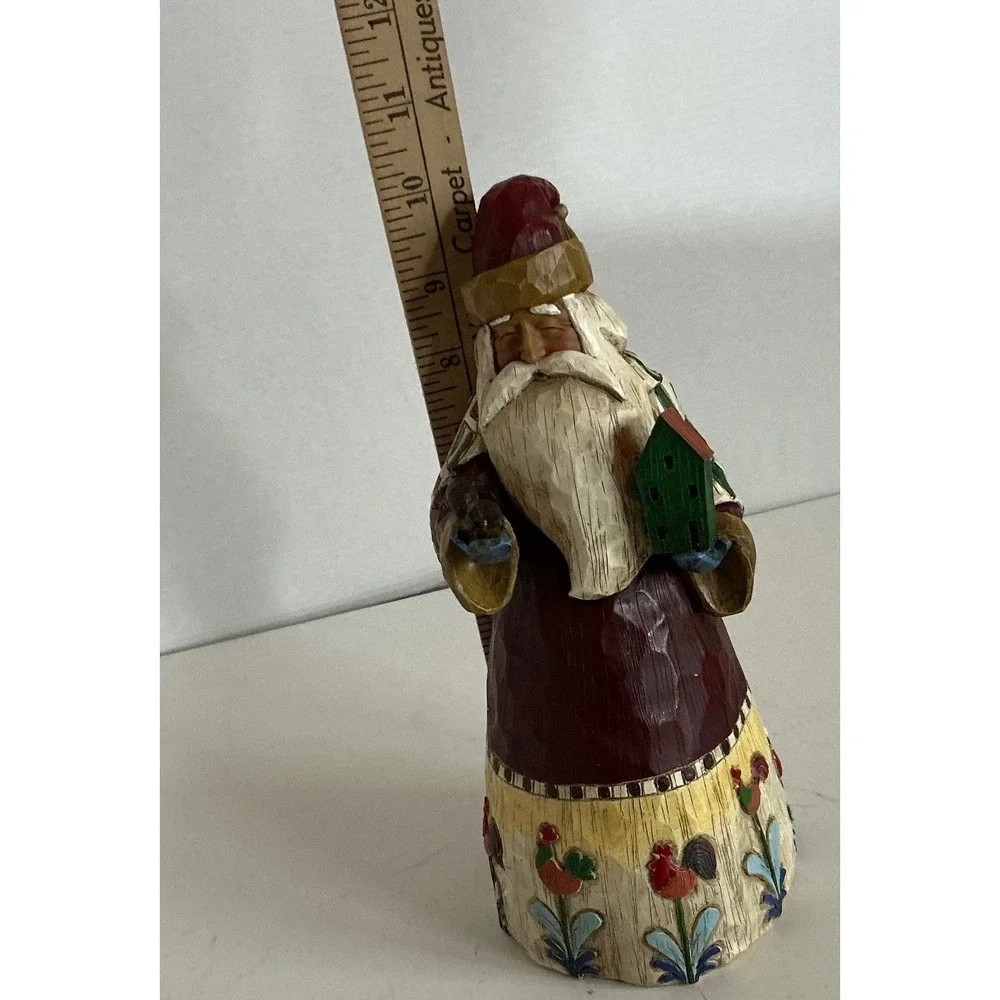 Jim Shore Heartwood Creek Vintage Santa Figurine Birdhouse 10 Inch 2002 B105528
